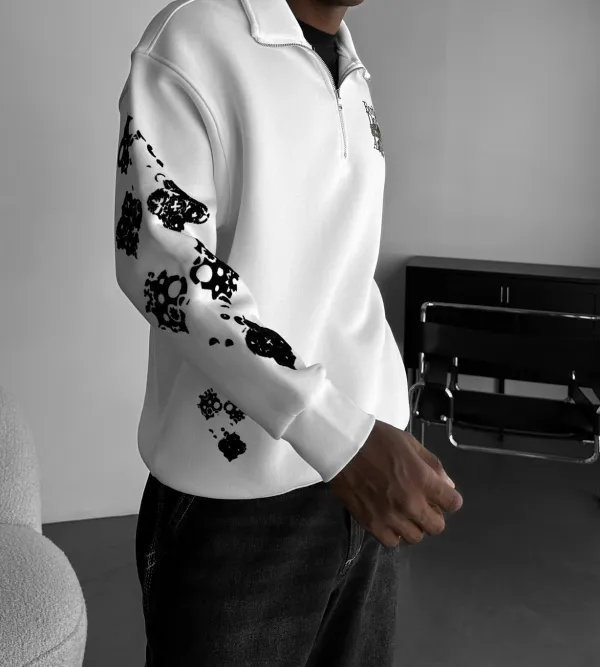 Weekend Relaxed Zip Front Sweatshirt