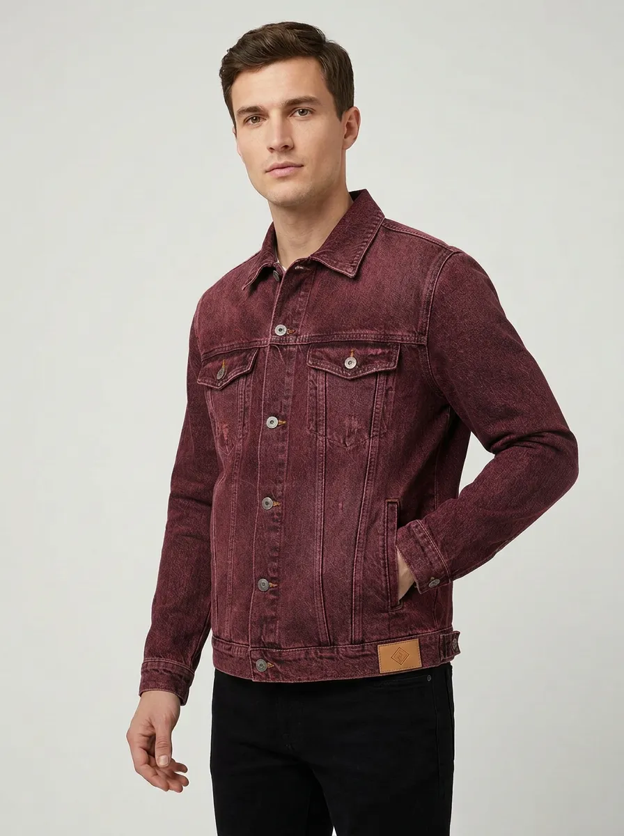Men's Casual Vintage Distressed Denim Jacket