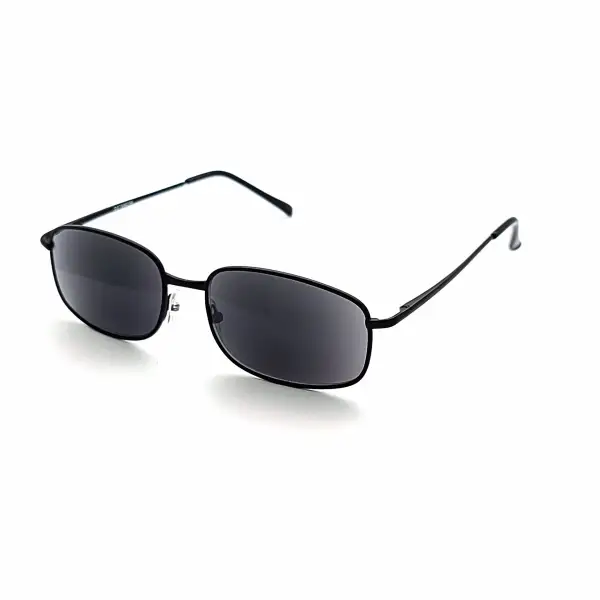 Oval Full-Lens Smoke-Lens Reading Sunglasses