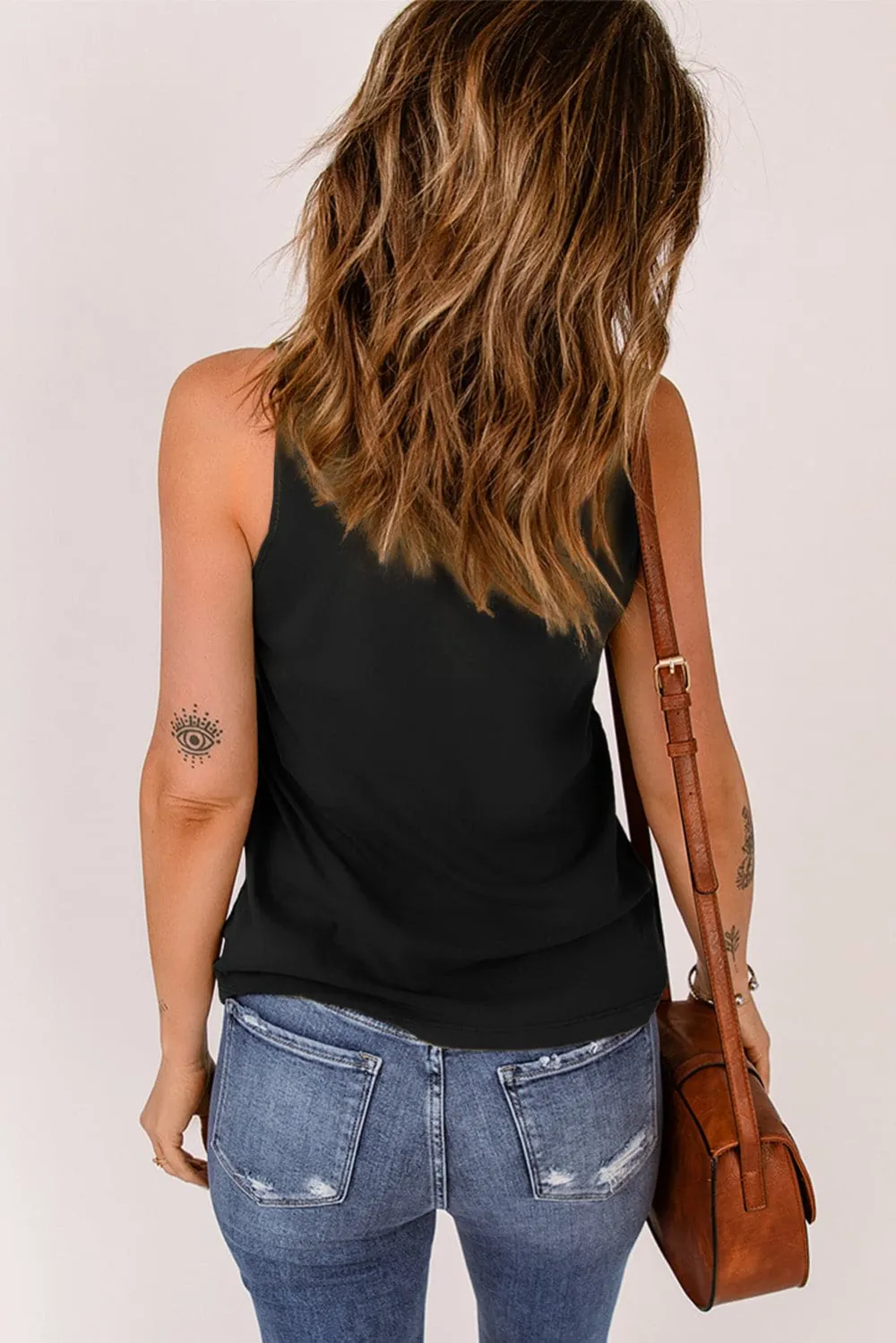 Strappy Neck Tank Top