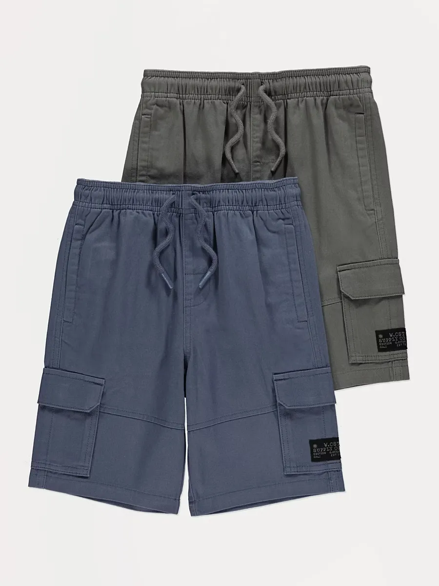 Woven Cargo Shorts 2 Pack