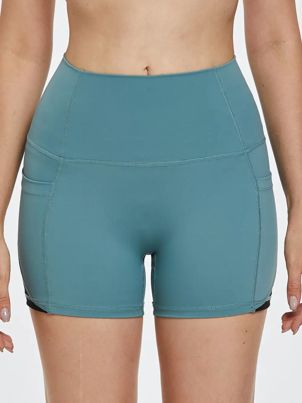 Refined High Waist Active Shorts