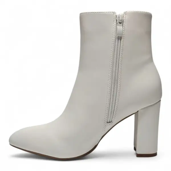 Brazil Block Heel Pointed Booties