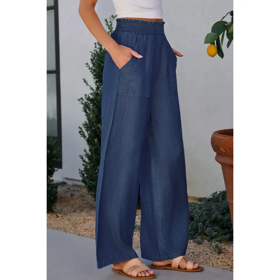 Soft Wide Leg Pants with Pockets