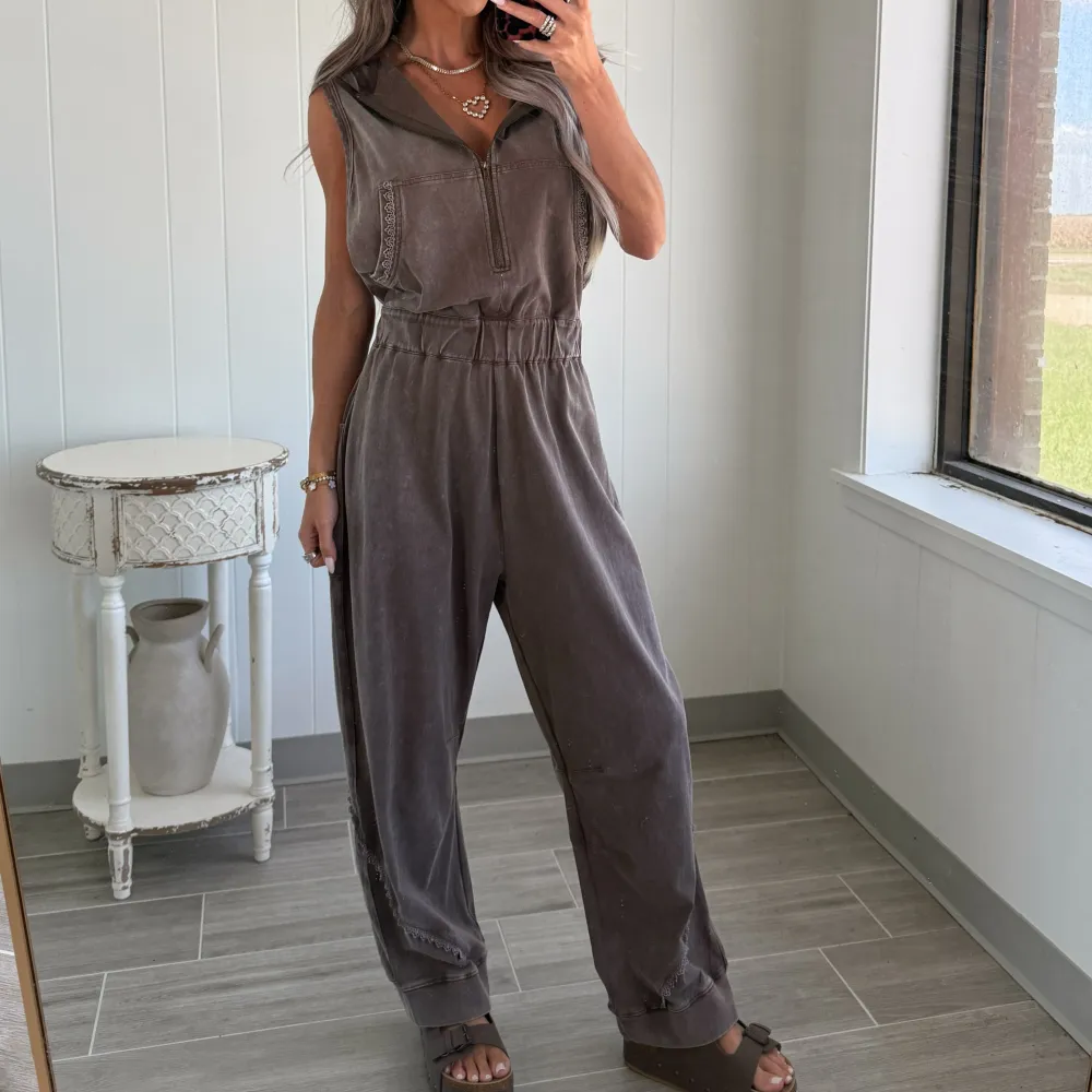 Hazel Hooded Jogger Jumpsuit