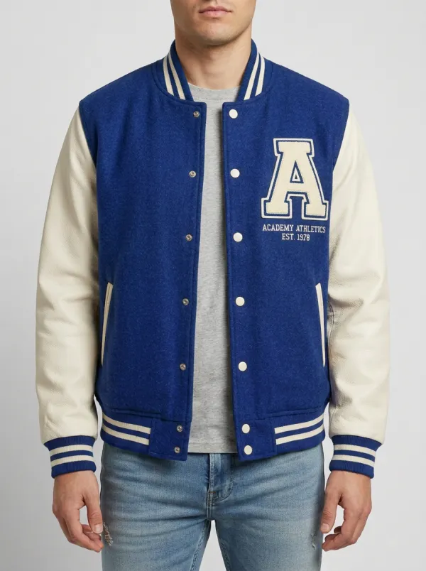 Men's Academy Athletics Letter A Wool Baseball Jacket
