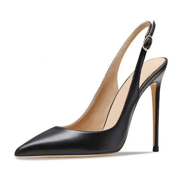 Elegant Pointed Toe Stiletto Slingback Pumps