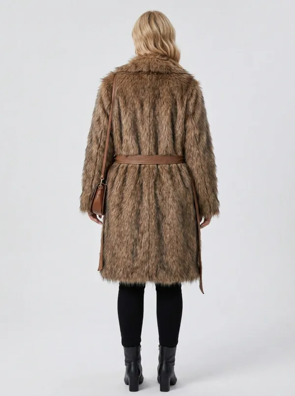Cozy Longline Faux Fur Coat