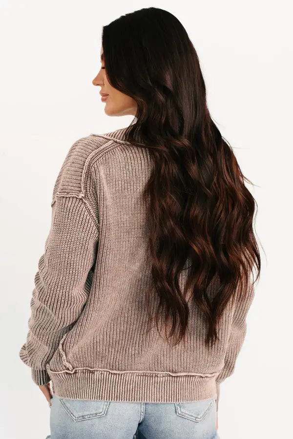 Everyday Layer Patchwork Knit Cardigan