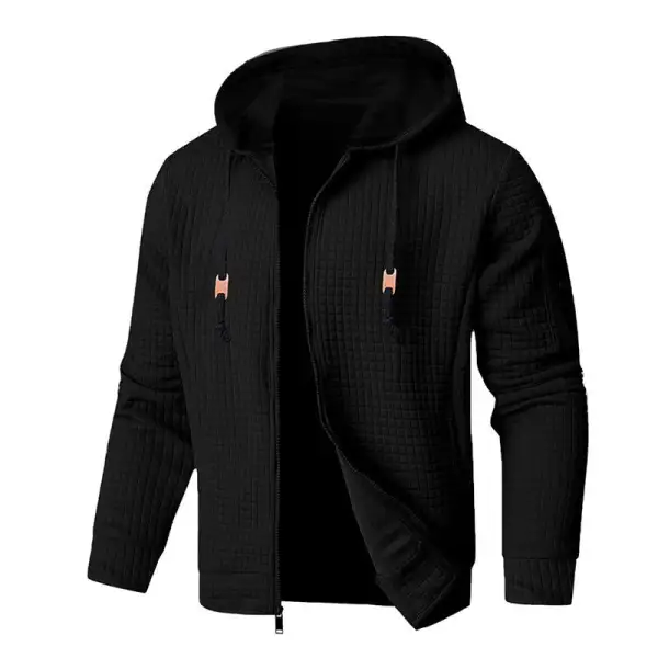 Textured Work Waffle Jacket