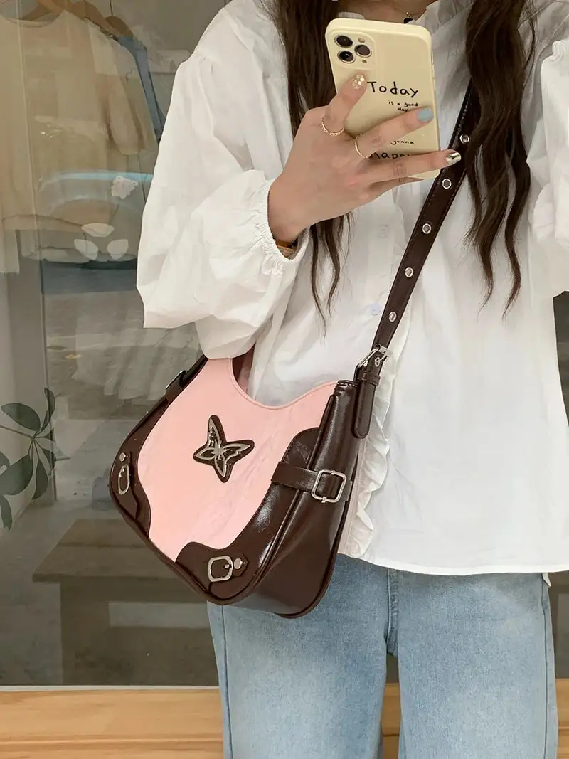 PU Leather Shoulder Bag – Structured Everyday Tote with Adjustable Strap