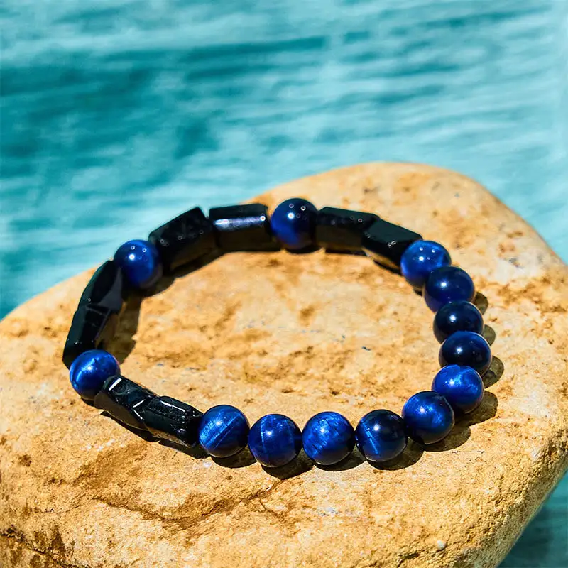 Everyday Tiger Eye Tourmaline Bracelet