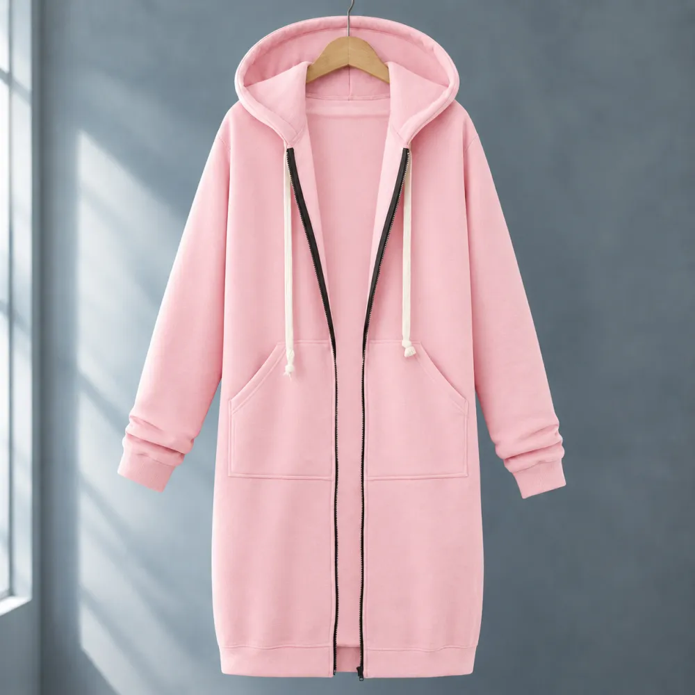 Hooded Relaxed Longline Hoodie