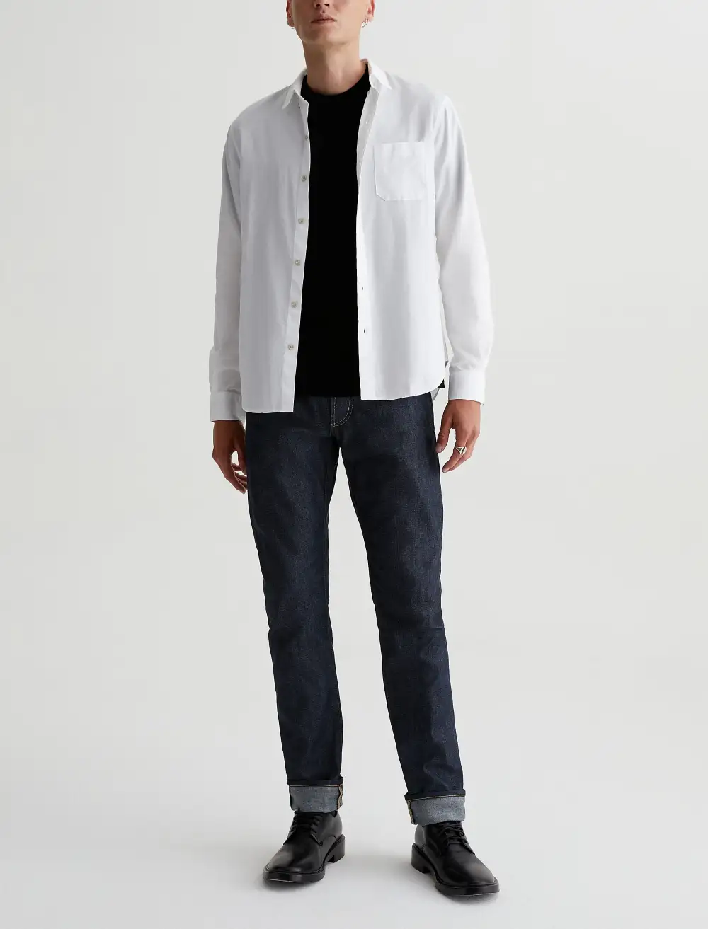 Men's Modern Slim Mid Rise Twill Jeans