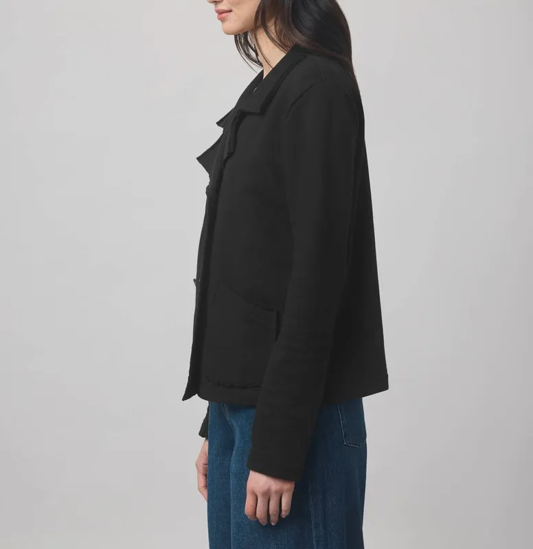 Structured Terry Blazer Jacket
