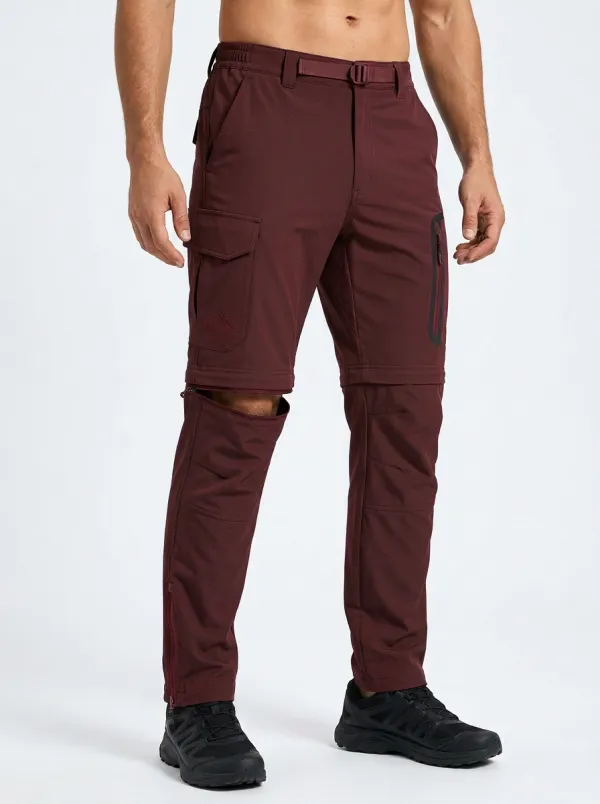 Men's Terrain Field Mountain Graphic Waterproof Zip-Off Tactical Cargo Pants