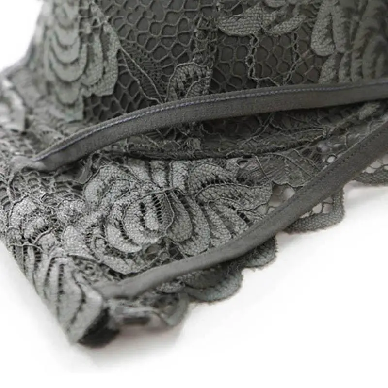 Strappy Push-Up Lace Lingerie Set