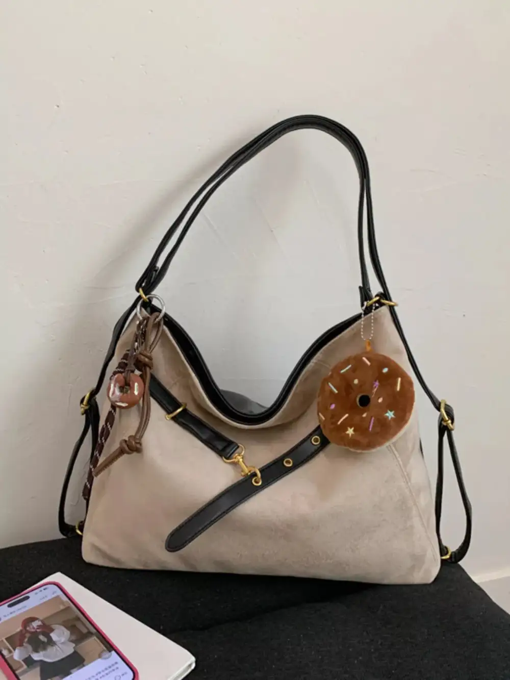 Charm Accent Adjustable Handbag