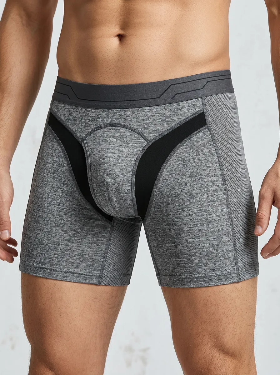 Men's Grey Heather Boxer Briefs