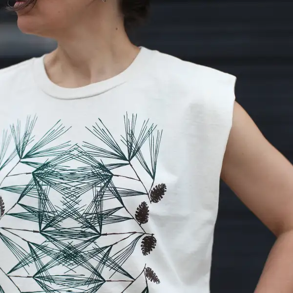 Coastal Pine Cotton Crop Tank