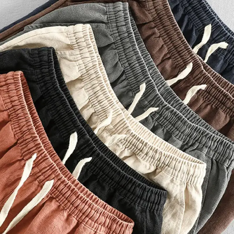 Drawstring Elastic Waist Shorts