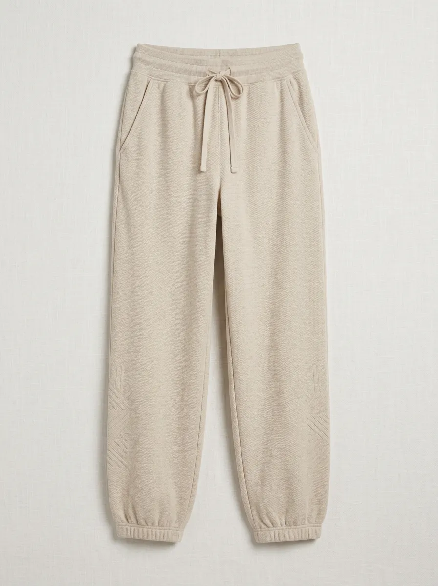 Women's Casual Beige Geometric Pattern Printed Joggers