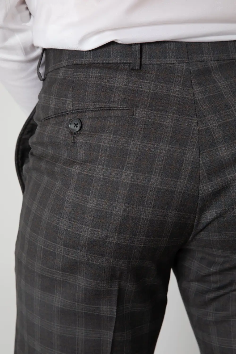 Easy Care Flat Front Regular Rise Traditional Fit Trousers