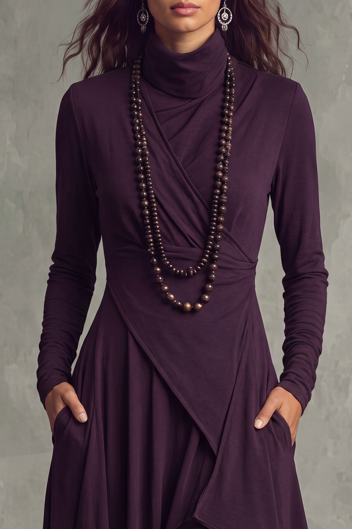 Flowing Textured Maxi Dress
