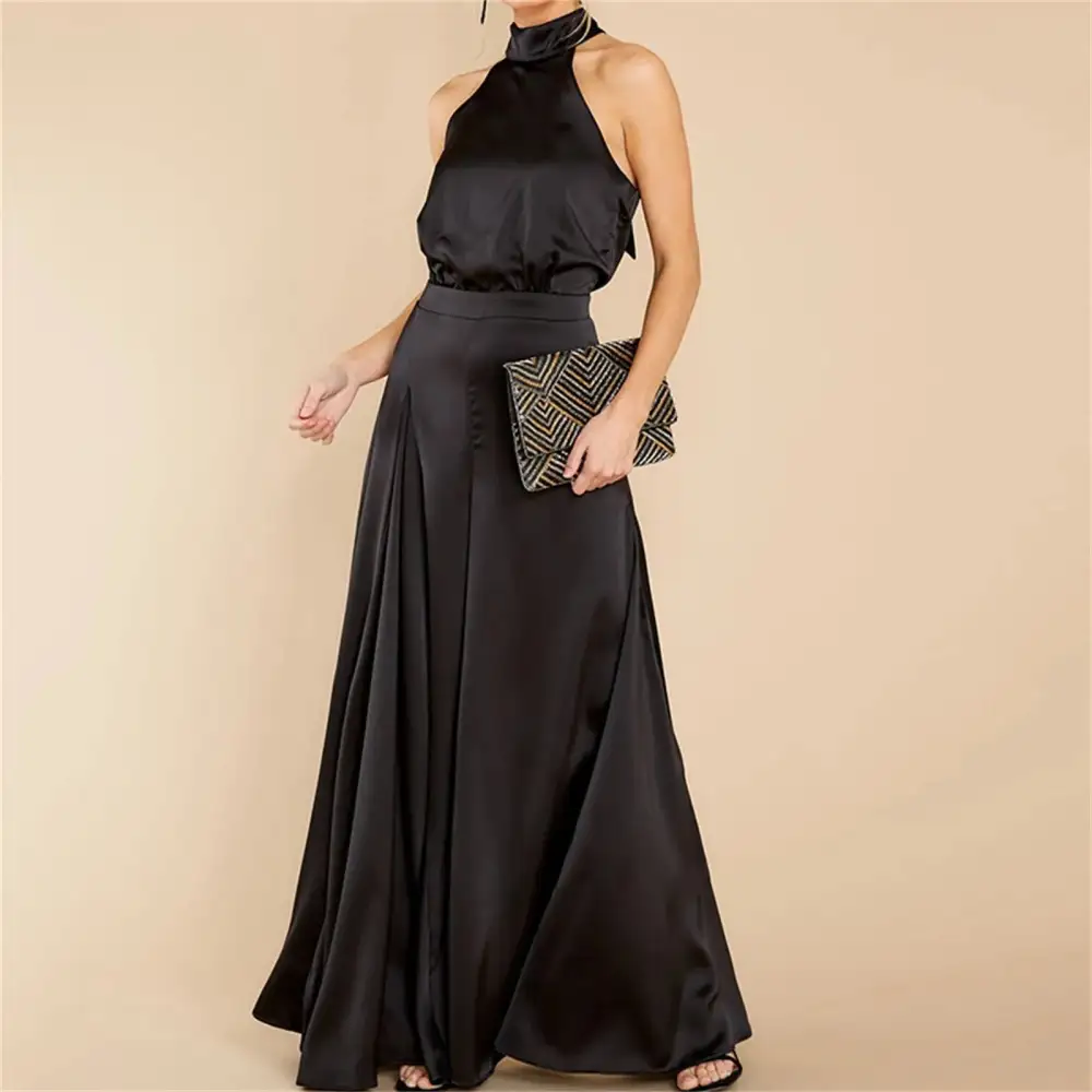 Chic Elegant Satin Jumpsuit