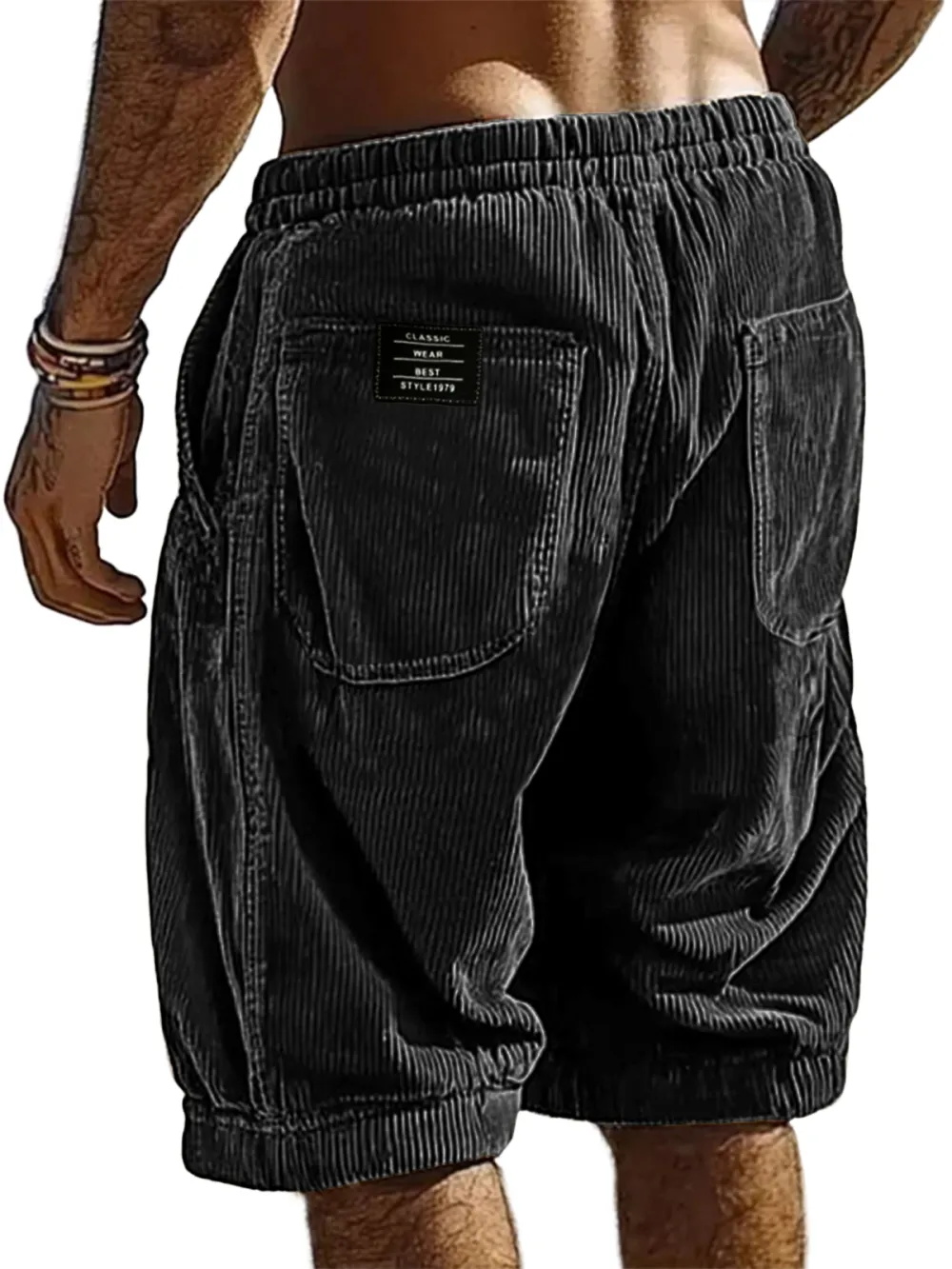 Clean Cut Corduroy Utility Pocket Shorts