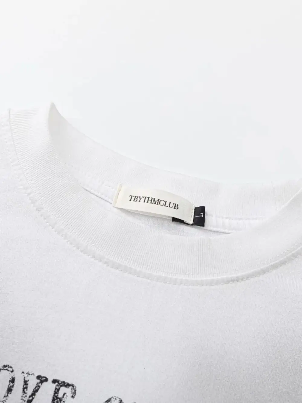 Textured Letter Graphic Crew Neck Short Sleeve Tee