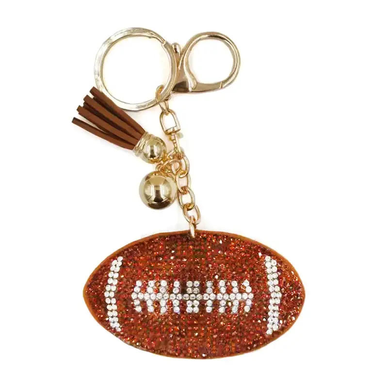 Modern Football Charm Keychain