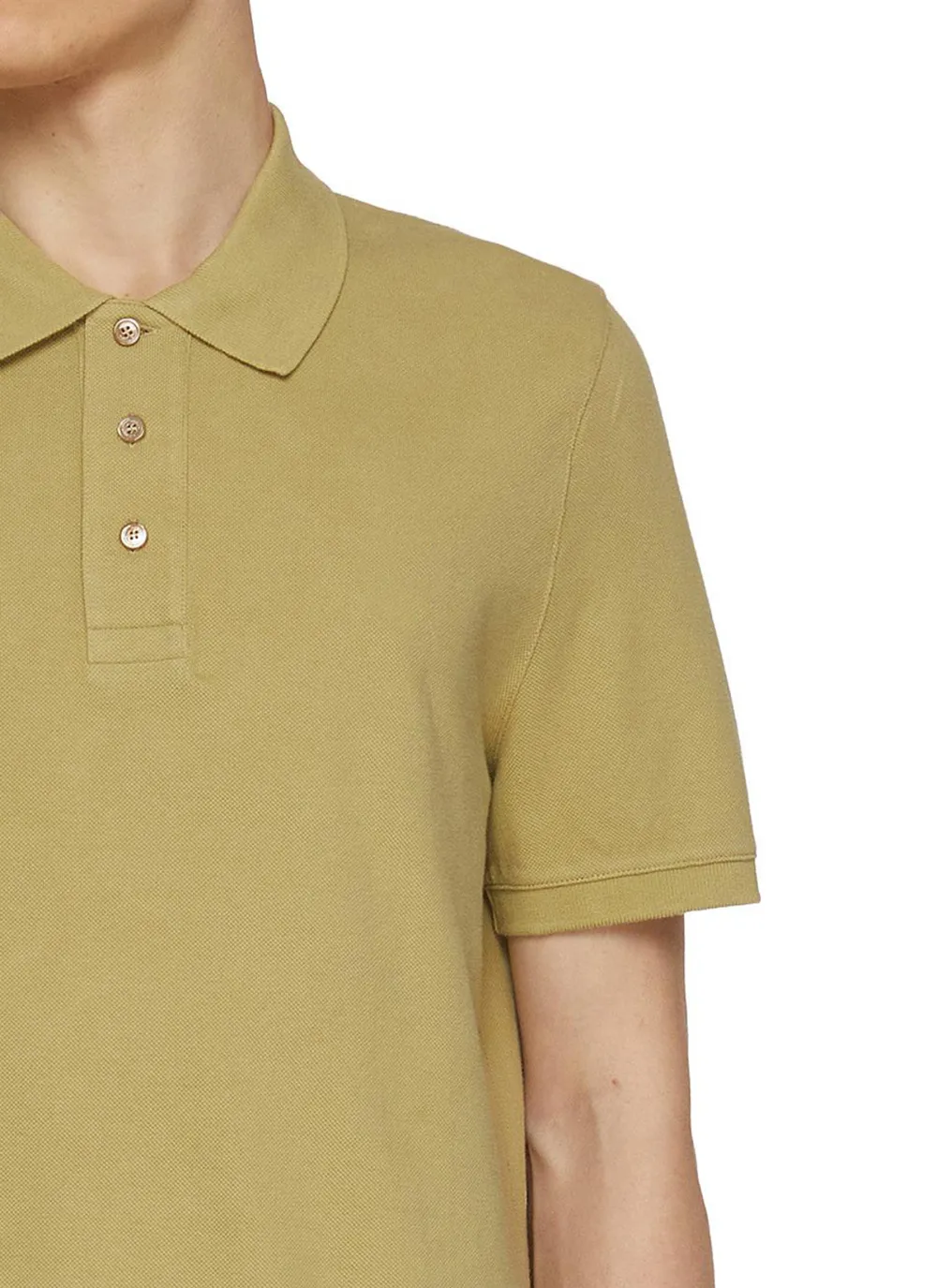 Simple Retro Comfortable Beige Polo Shirt