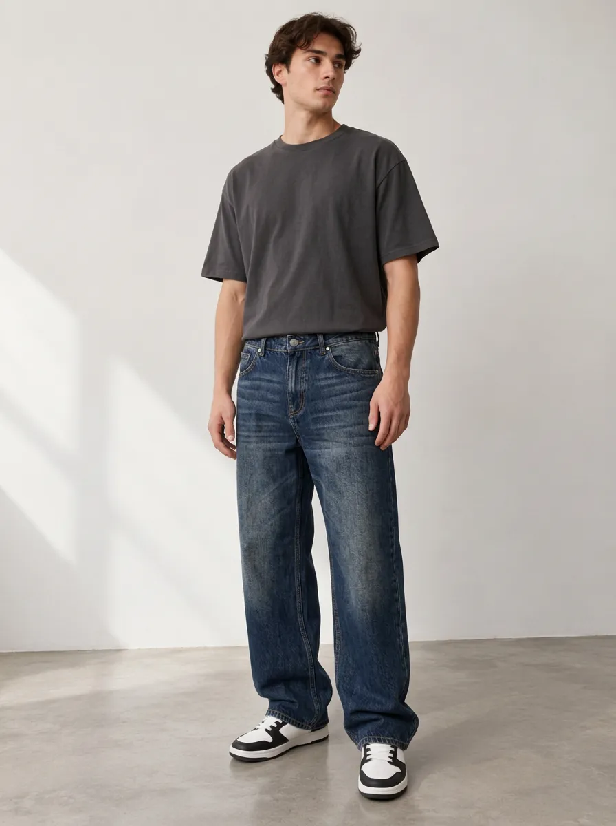 Men's Loose Street Loose Fit Jeans