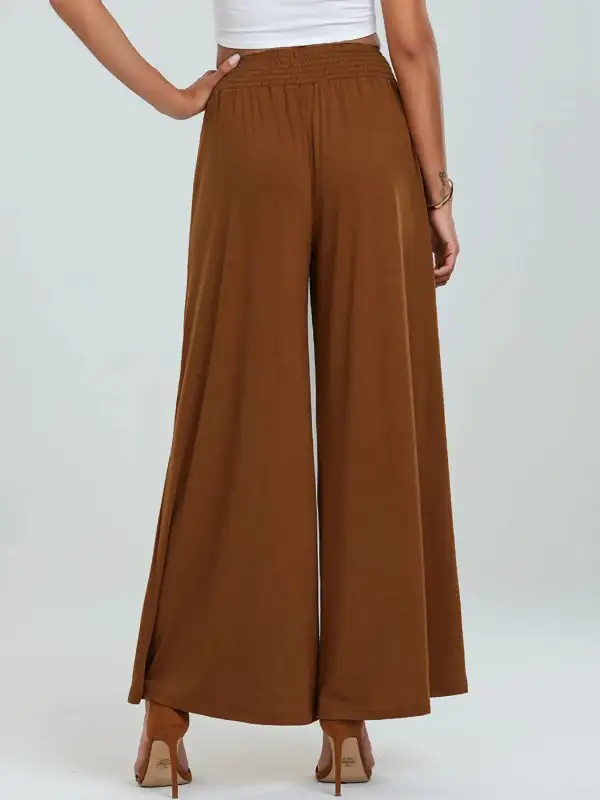 High Waist Pocketed Trousers