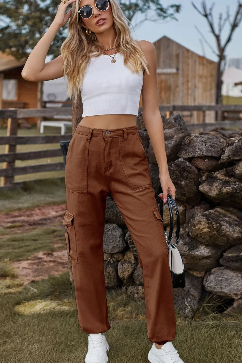 Long Jeans With Pocket
