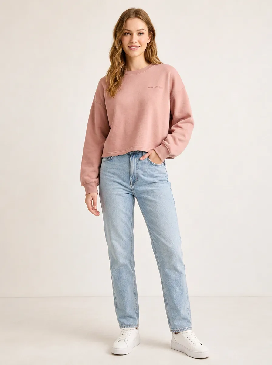 Women's New Horizon Minimalist Letter Printed Sweatshirt