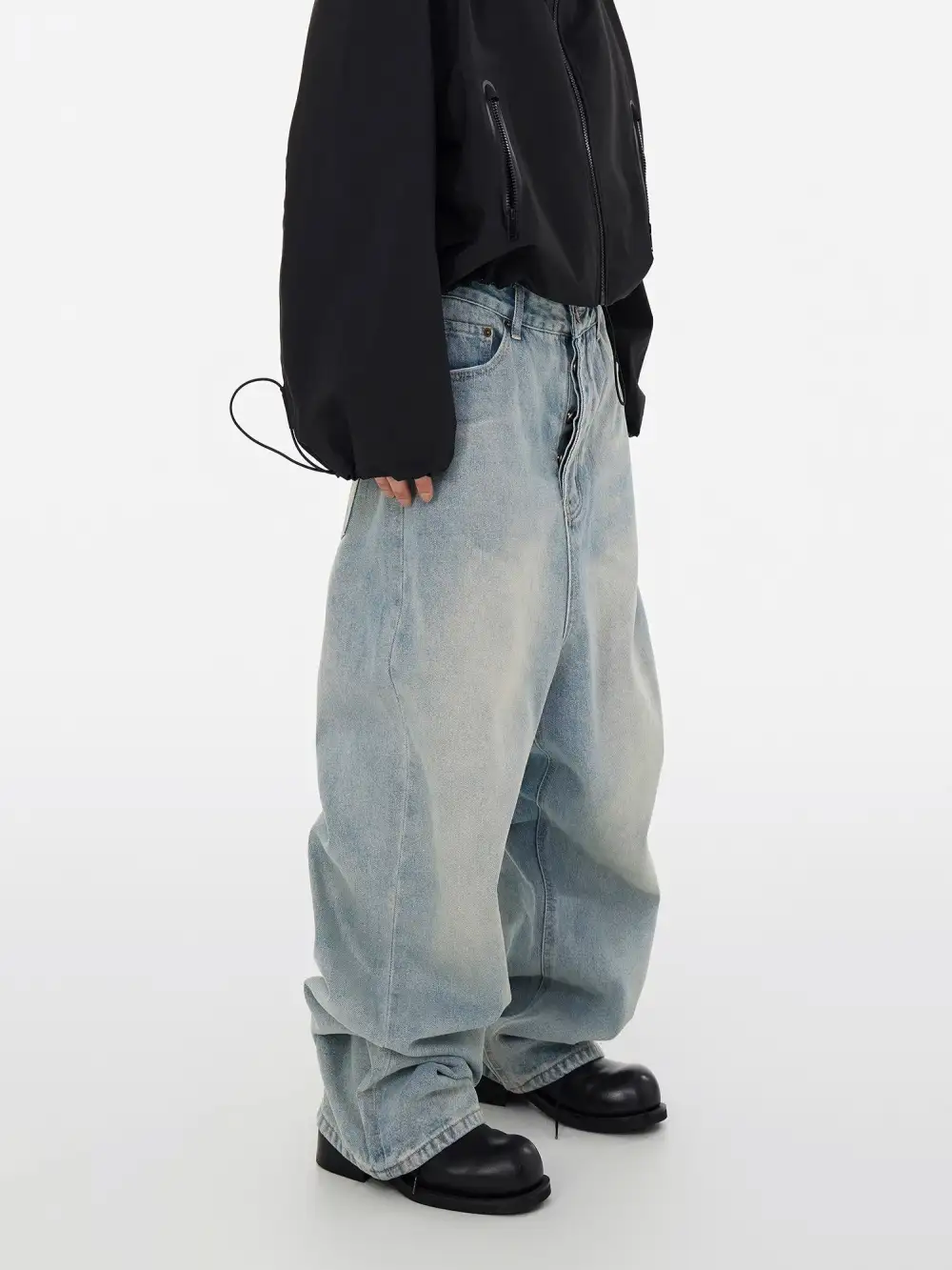 Wash Balloon Fit Jeans