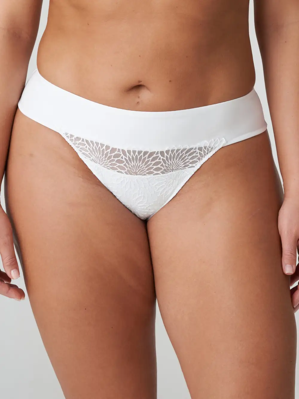 Women's High Cut Elastic Waistband Cotton Gusset Cotton Lightweight Soft Fabric Stretch Fit Tanga Panty