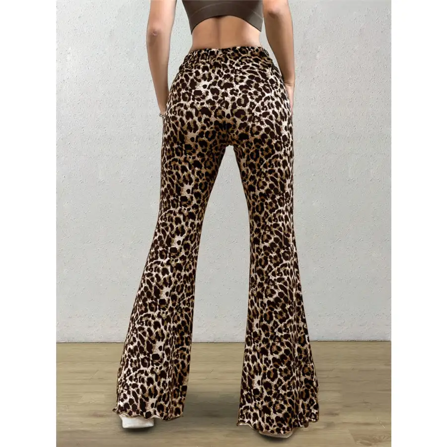 Leopard Flare Pants