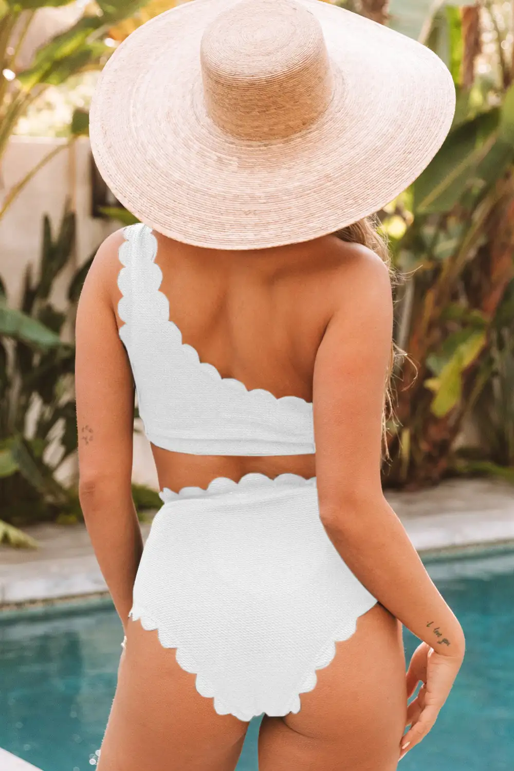 Swimwear Solid Decoration Bodycom Active Bikinis