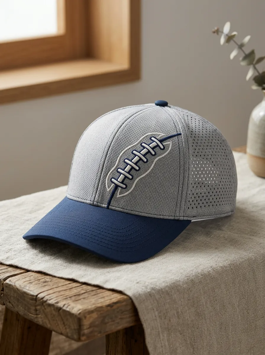 Men's Gridiron Football Lover American Football Embroidered Mesh Cap