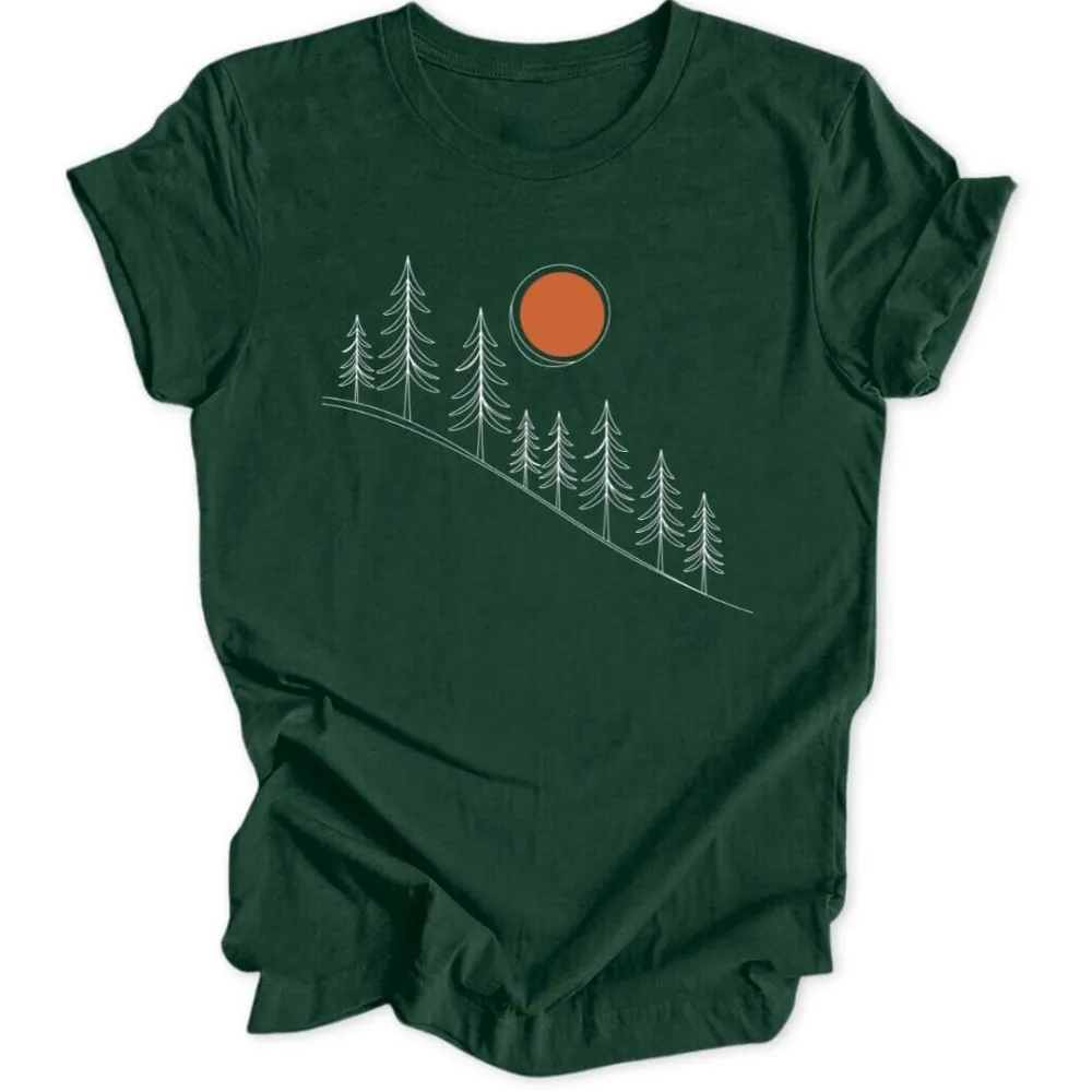 Lineart Sunrise Unisex T-Shirt