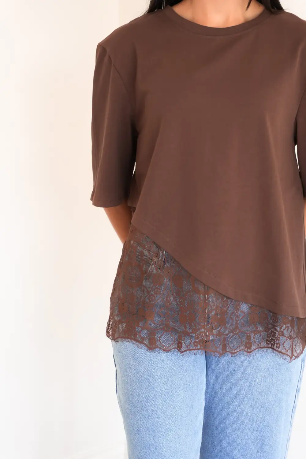 Oversized Lace Casual Tee