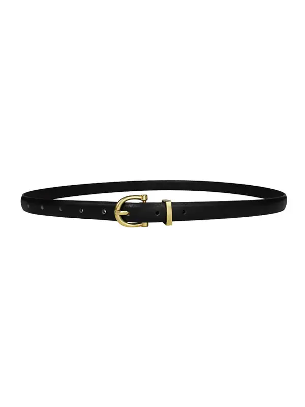 Contrast Panel Buckle Belt
