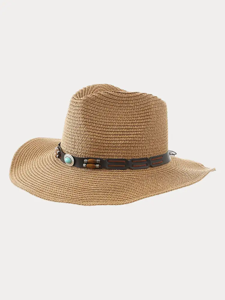 Classic Summer Straw Fishing Beach Hat