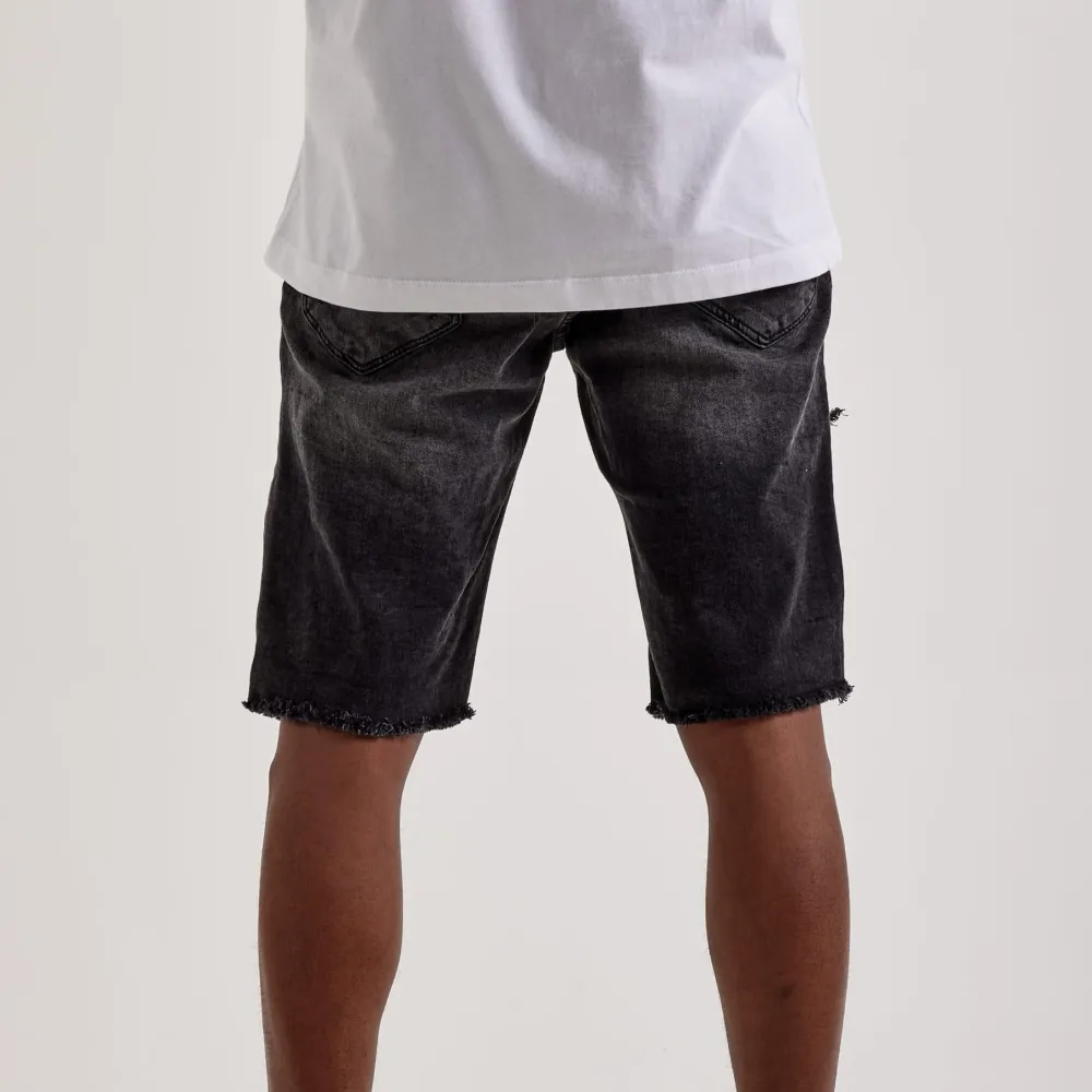 Everyday Basic Distressed Denim Shorts