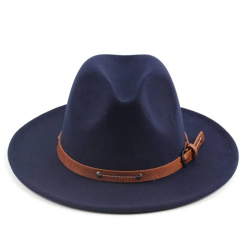 Casual Wool Wide Brim Hat