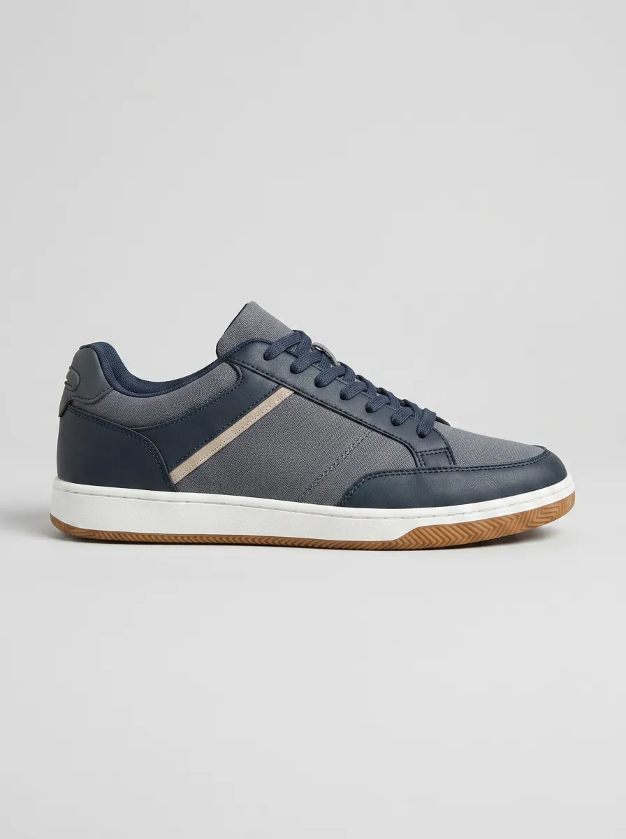 Men's Minimal Court Lace-Up Skate Shoes