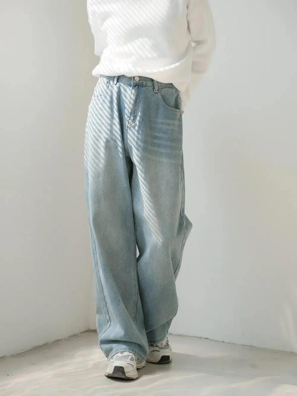 Draped Versatile Bootcut Jeans